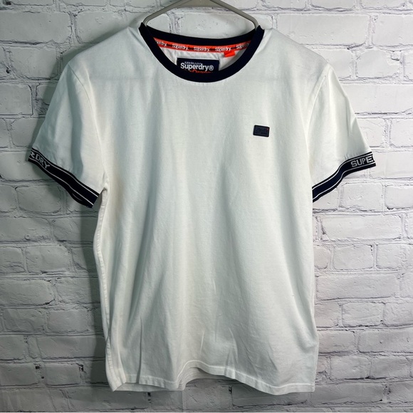 SUPERDRY The Orange Label Tee White Shirt Small - Picture 1 of 5
